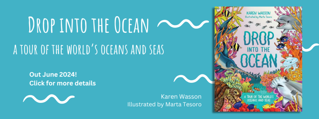 Drop into the Ocean Karen Wasson Hardie Grant Explore. Marta Tesoro. Nonfiction picture book.